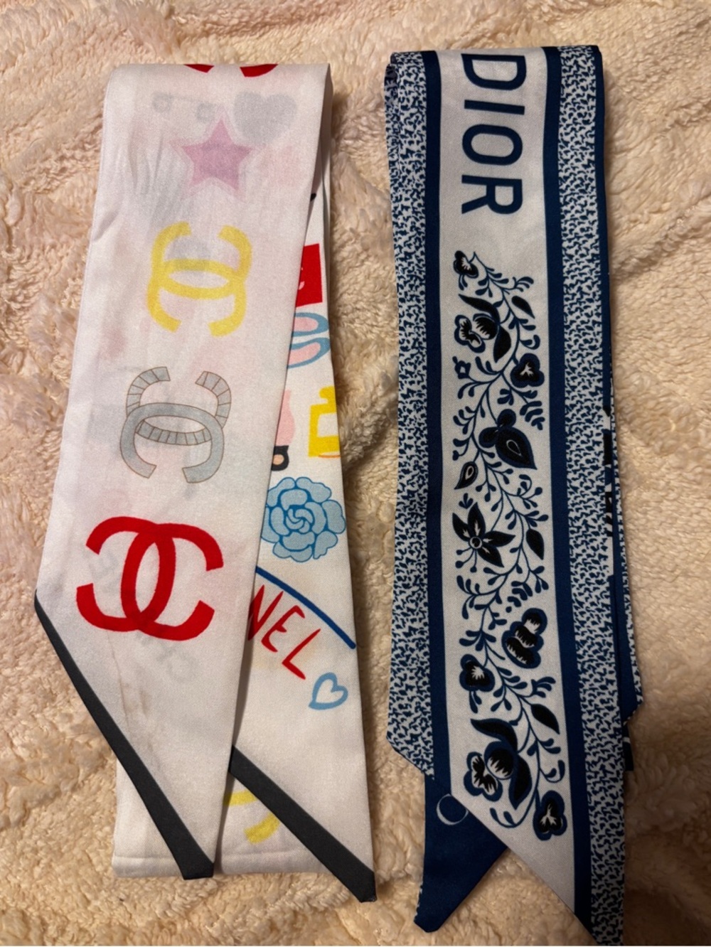 Stylish Monogram Twilly Scarf  Set.